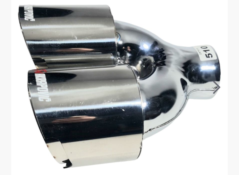 Двоен накрайник ауспух гърне Akrapovic ф60