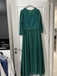 Rochie lunga de seara -verde