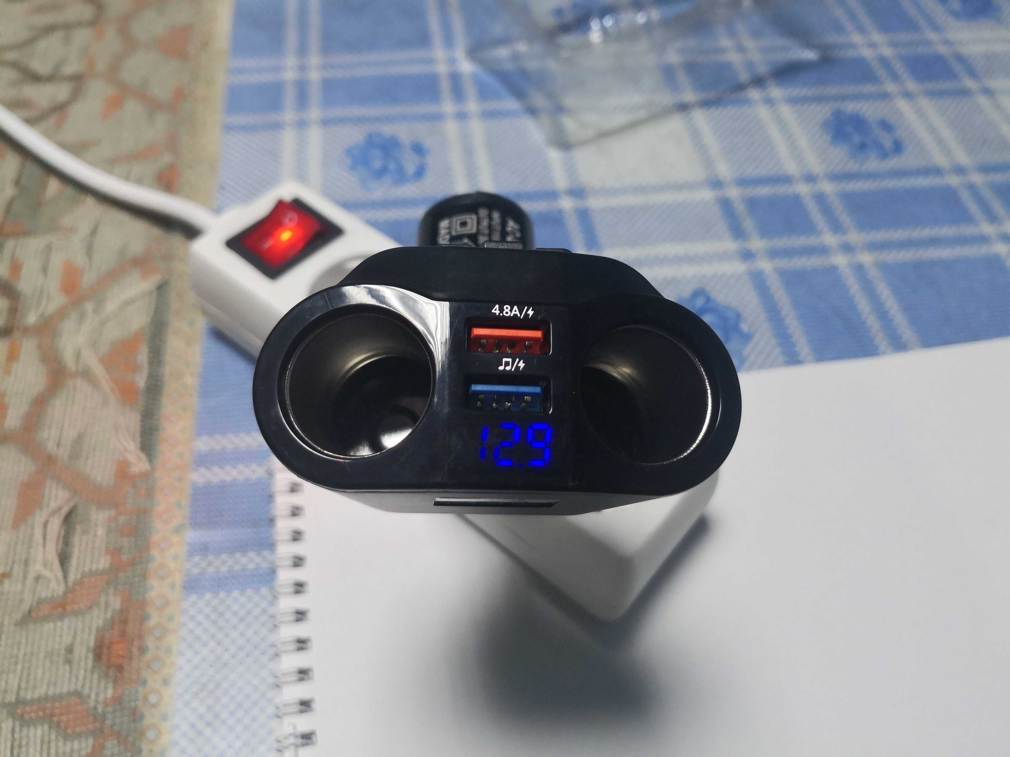 Modulator fm A9 cu bluetooth si adaptor bricheta