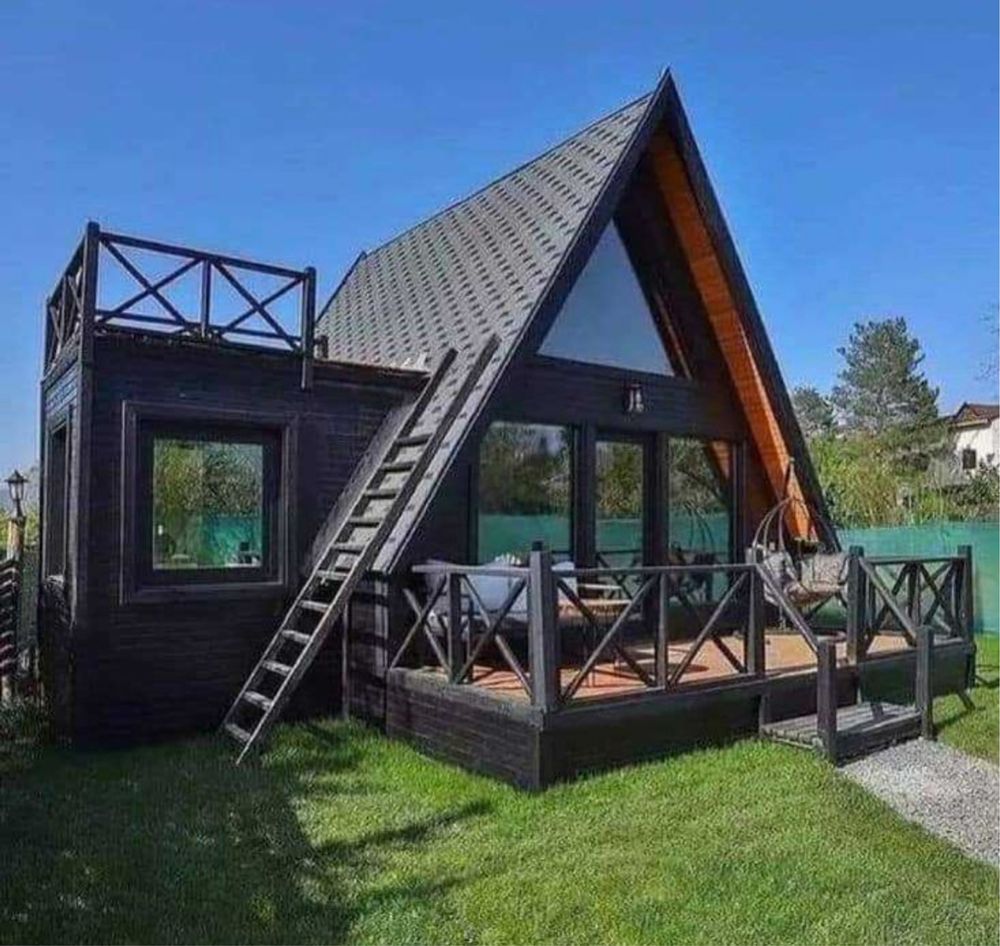 Cabane tip Aframe si tip Casa la comanda accept variante auto