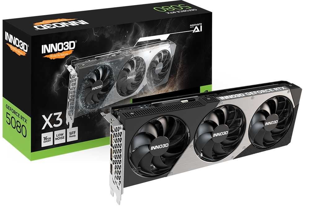 Видеокарта Inno3D GeForce RTX 5080 16GB GDDR7 X3