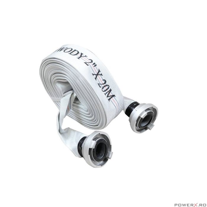 Furtun tip pompieri 2", 20m, Silver