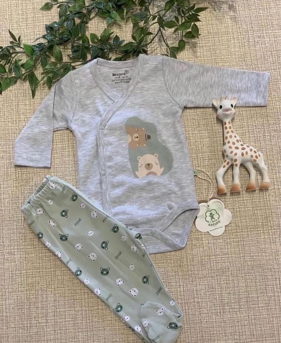 Set ursulet bebelusi bumbac organic