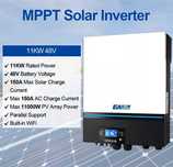 Соларен инвертор Easun ISolar 11KW 48Vdc 220V PSW 150A Two MPPT