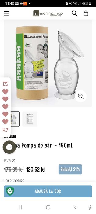 Pompa san silicon  Haakaa