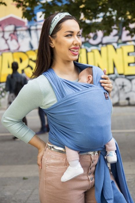 Еластичен слинг Omniababy | син или циклама