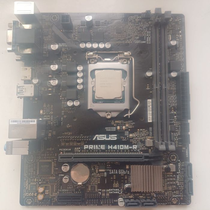 h410m i3-10100 материнская плата комплект