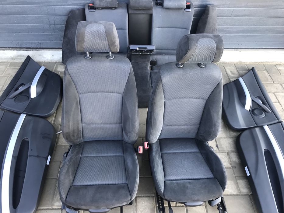 Scaune interior recaro alcantara cu textil Bmw seria 3 E91 LCI 2010