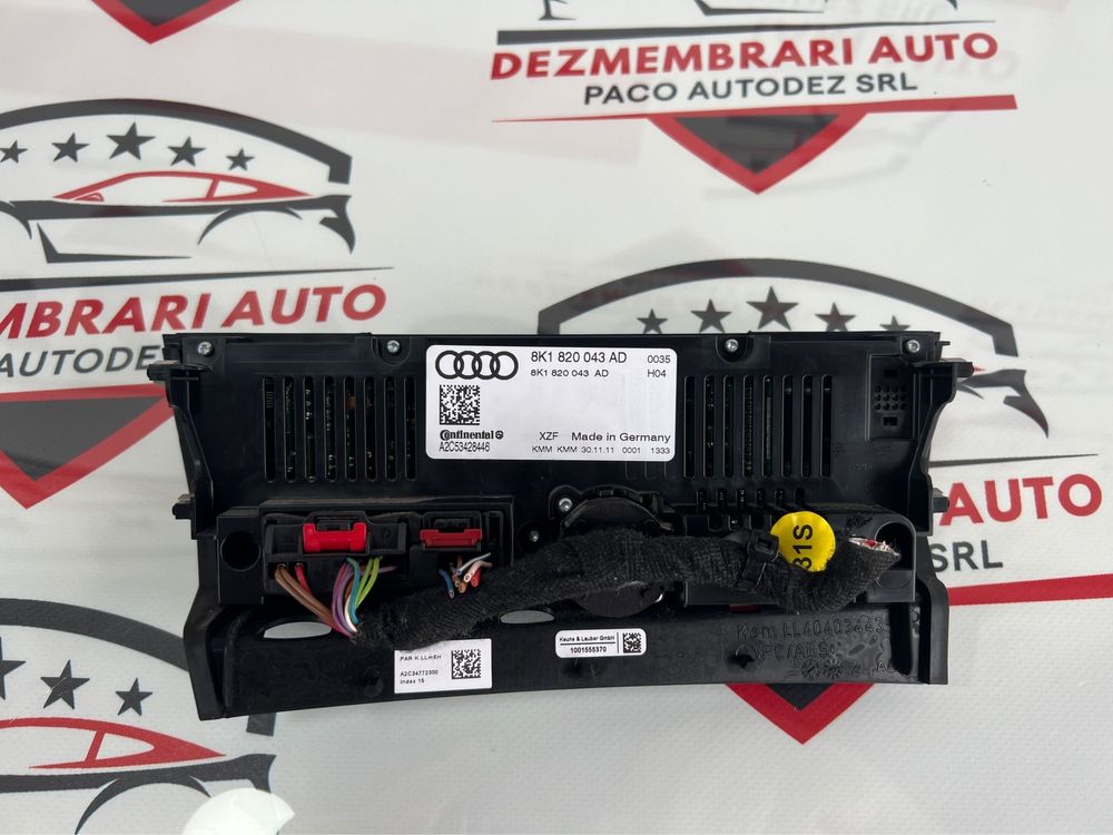Unitate/Panou Clima/Dublu Climatronic Audi A4 B8 A5 Facelift