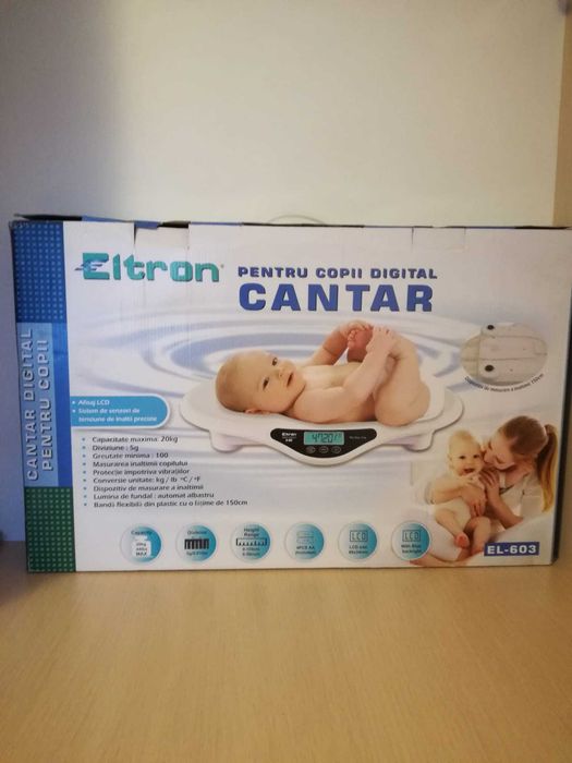 Cantar pentru bebelusi Eltron EL 603 20kg LCD el-1903