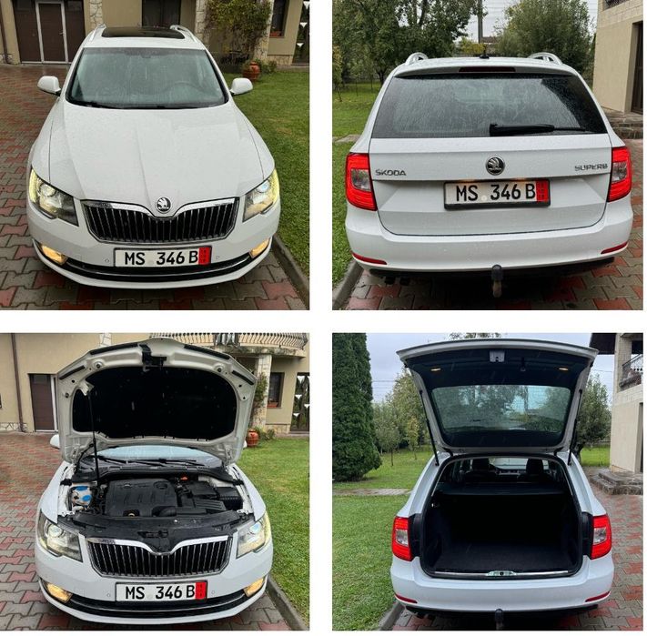 Skoda superb 2015/panorama mare/piele/xenon/foarte întreținută/235.ooo