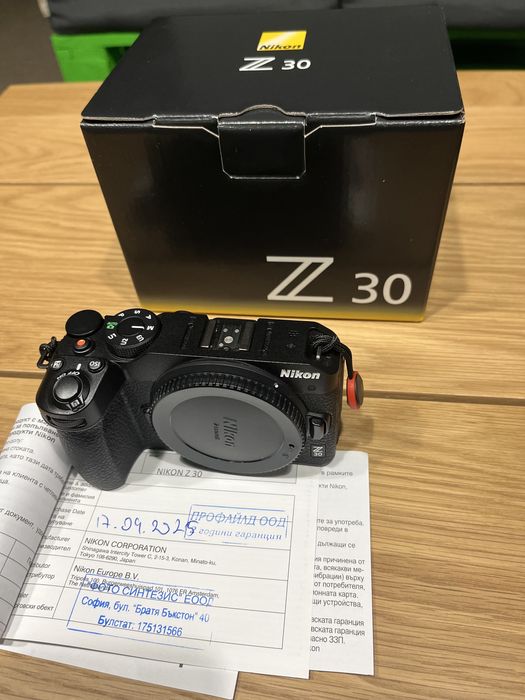 Nikon z30 с гаранция до 16.09.2027