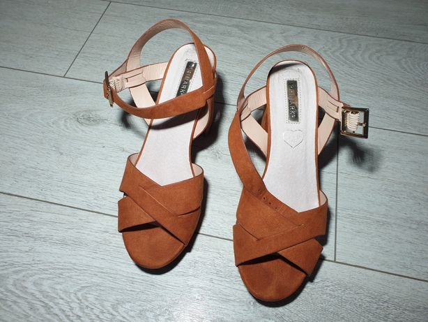 Papuci sandale vara cu toc 9cm