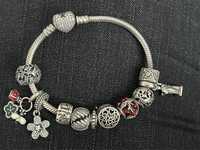 Brățara argint Pandora cu talismane (charms)
