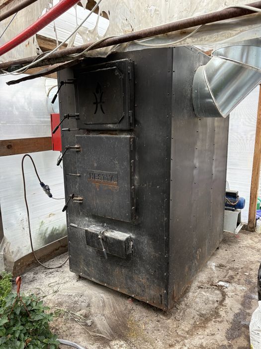 Generator centrala aer cald 150kw pe lemne sau carbune