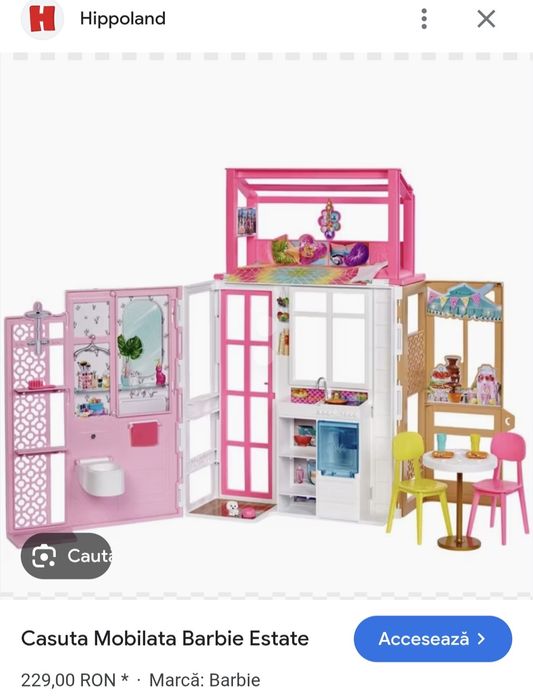 casuta barbie kindi kids cenusareasa ana elsa frozen vaiana