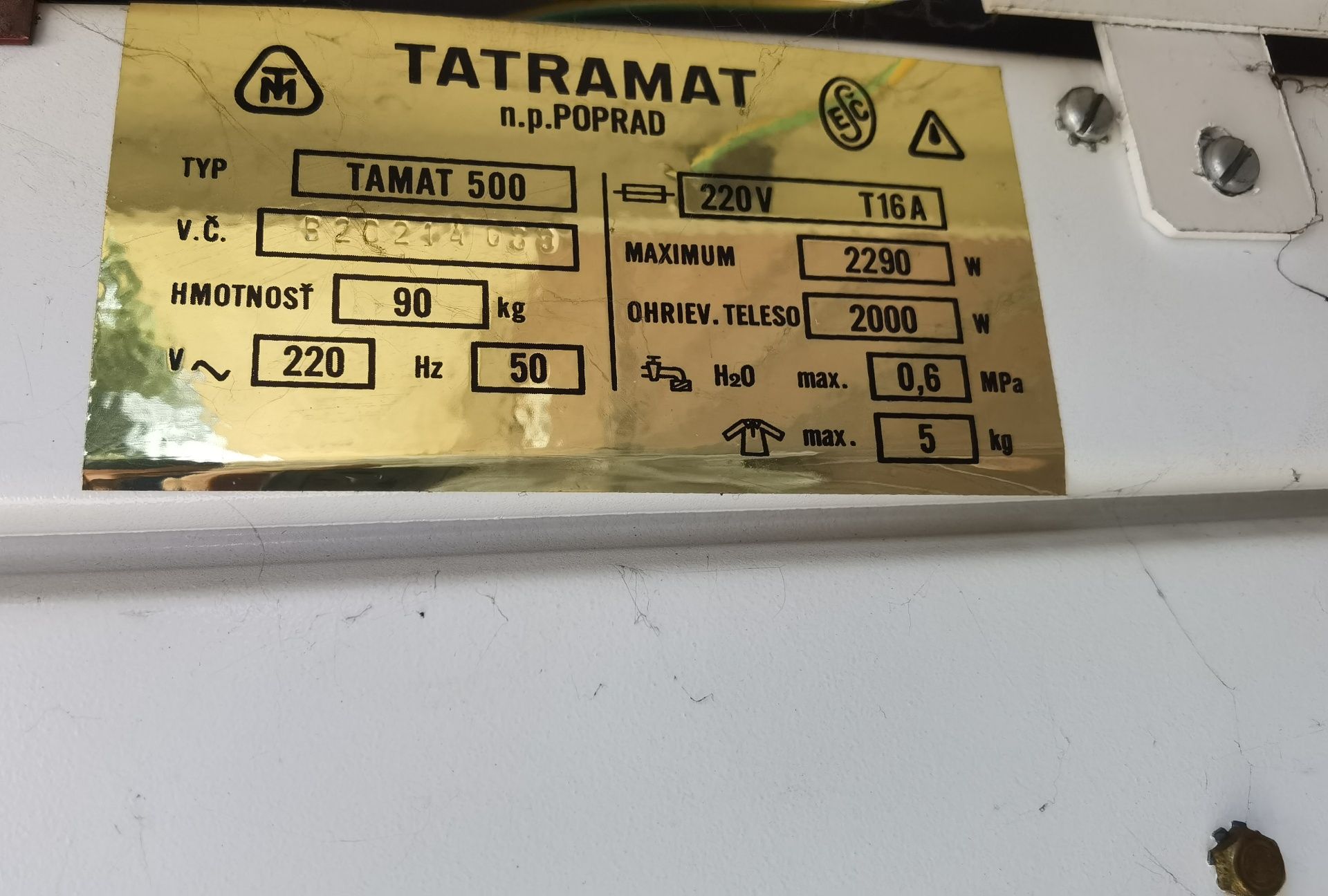 Пералня Тамат 500 Татрамат