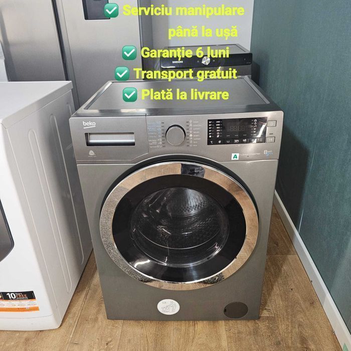 Mașini de spălat rufe – Garanție + Transport Gratuit!