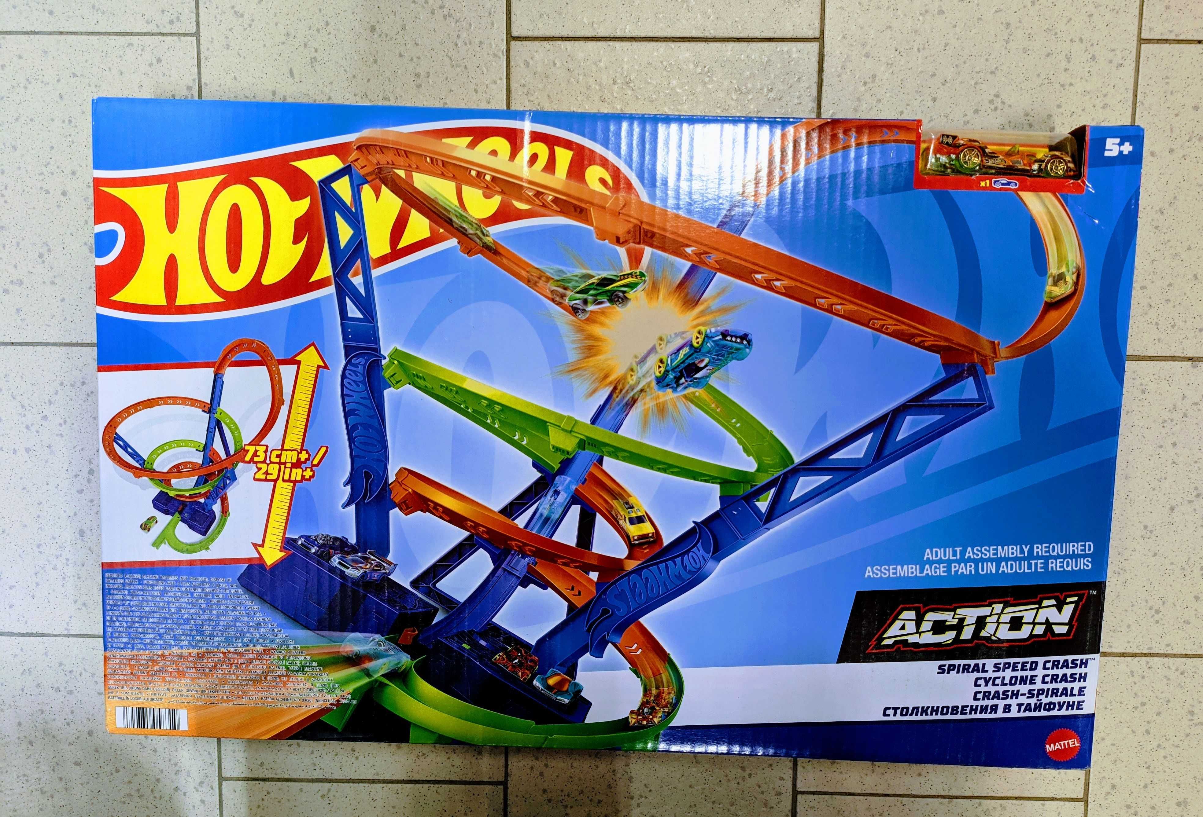 Hot Wheels Speed Cyclone Crash Писта с количка оригинална