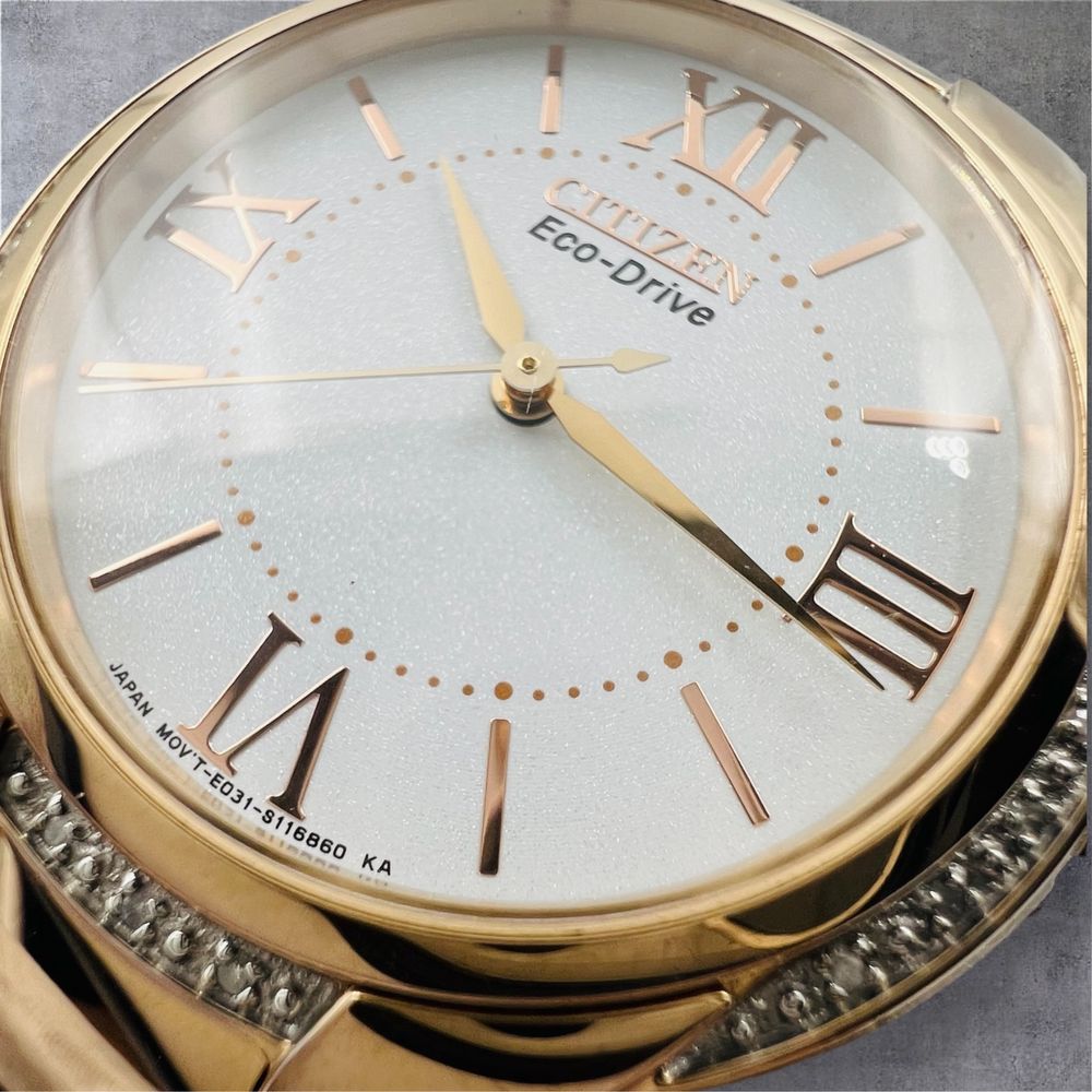 Citizen Eco-Drive Women's Ciena Diamond Accents Bezel Watch 35mm