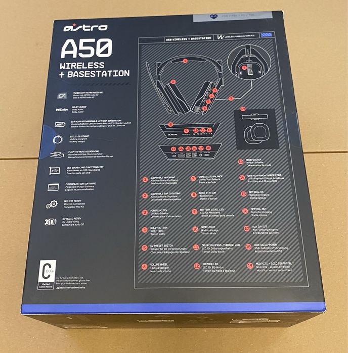 TOP ! Casti Astro A50 NOU SIGILAT ! Base station gaming pc calculator