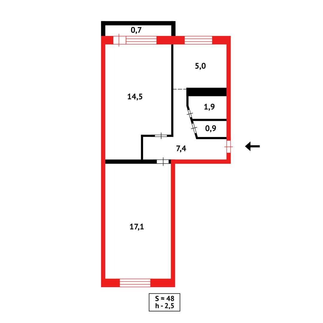 Продам 2-комн.квартиру в Майкудуке в 16 мкр-не(Сатурн)