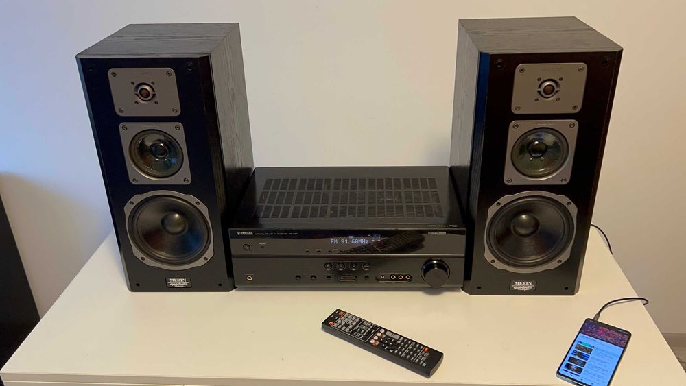 Amplificator Receiver Yamaha RX-V371 & Boxe Quadral Merin Phonologue E