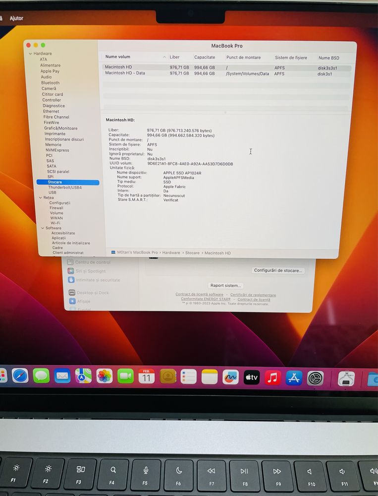 MacBook Pro (16 inch, 2021) , 17 cicluri incarcare