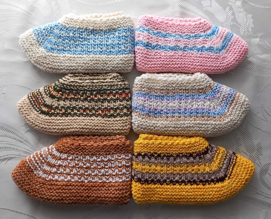 Домашно плетени терлици (мъжки, дамски и детски)