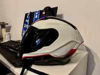 Casca moto NEXX X.R3R Carbon White (pinlock inclus)