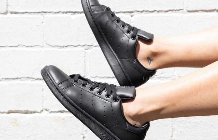 Оригинални маратонки * ADIDAS STAN SMITH FULL BLACK * EU41 1/3