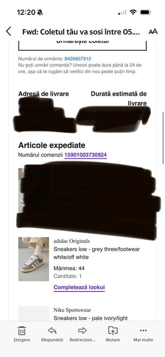 Sneakers Adidas Campus Grey Three Marimea 44 - 28cm ZALANDO