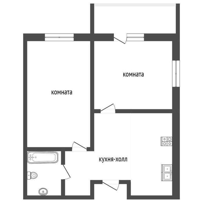 Yu  2х комнатная 53м2 квартира  Сергели машинный базар