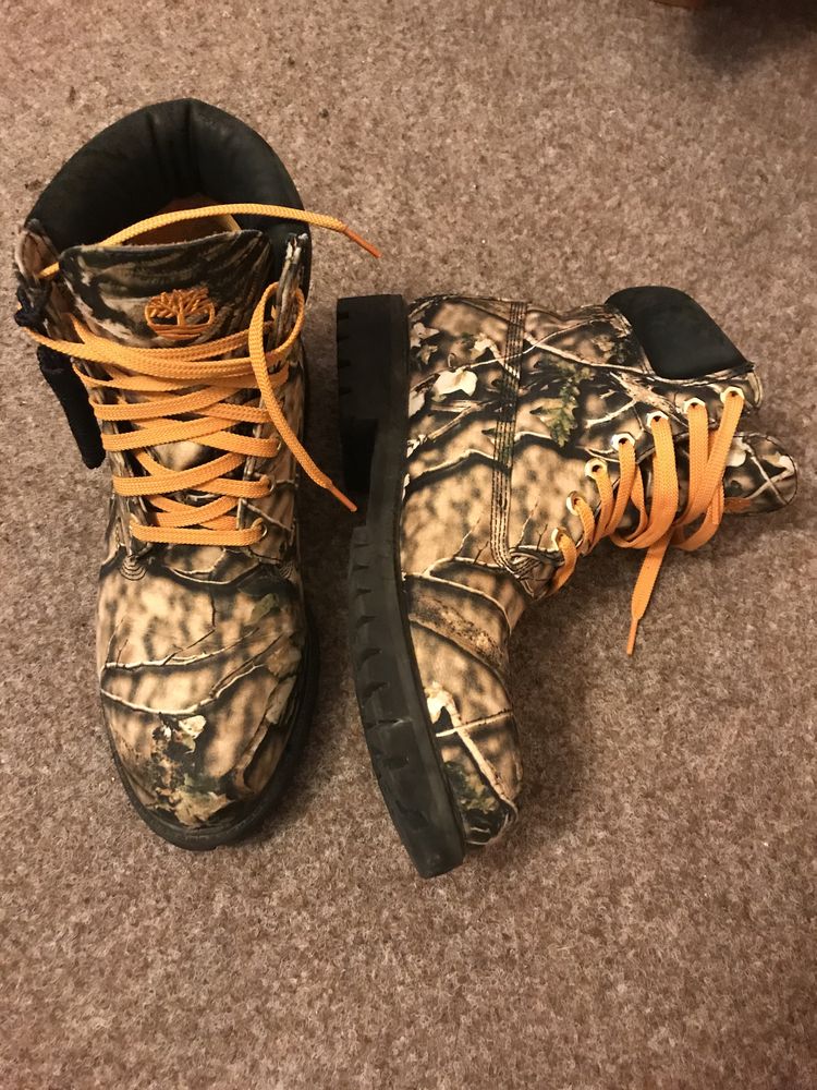 Timberland with anti-fatigue camo ~ sample unreleased