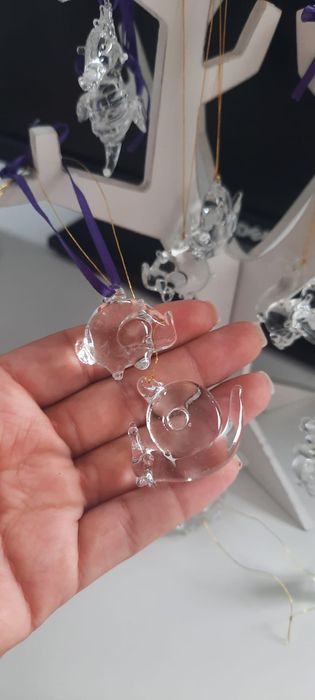 Set 12 figurine din sticla NOU