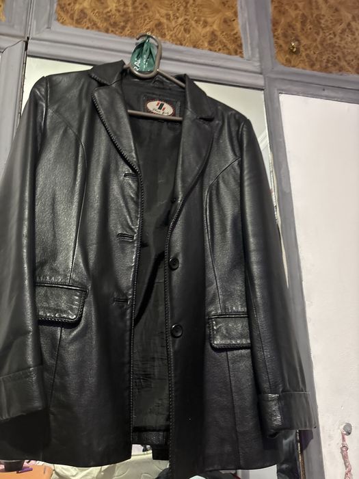 Пиджак кожаный