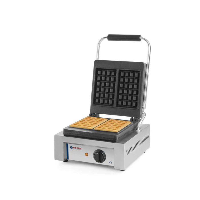 НОВ Професионален гофретник Hendi, 1500W, Чугунена повърхност