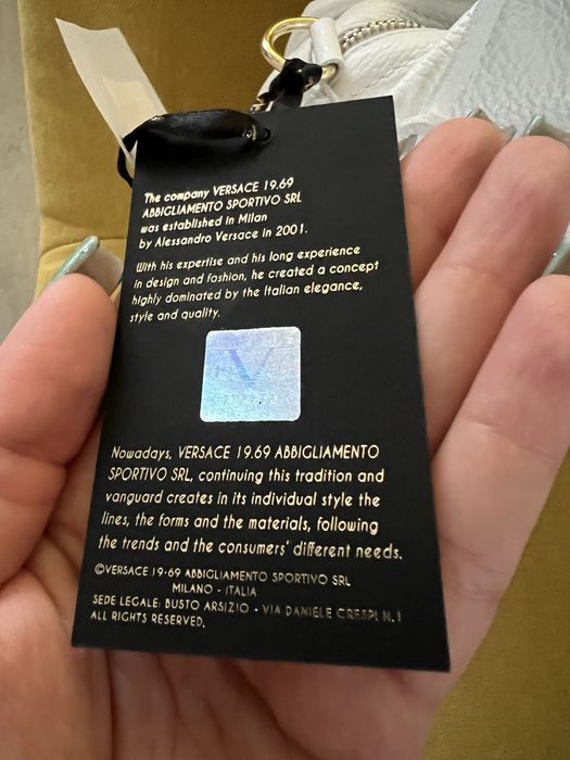 Geantă nouă Versace 19V69 Dollaro Bianco – originală, cu etichetă