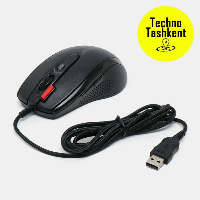 Мышь игровая проводная A4tech X7, 2000 DPI, игровая проводная мышь