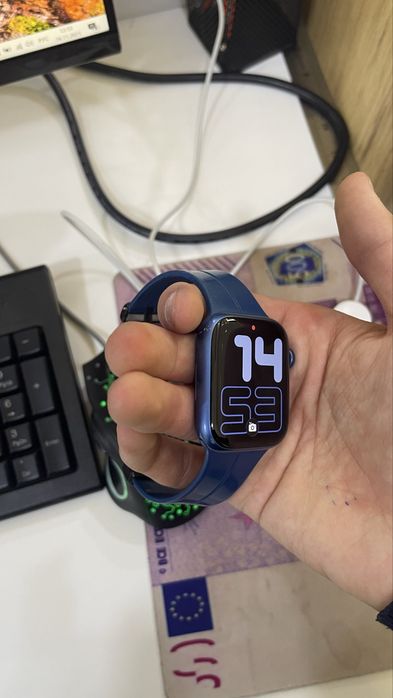 Apple watch 7  45 mm 86% кар дак зарядка