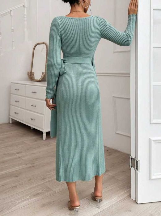 Pulover Dama Lung Cu Cordon