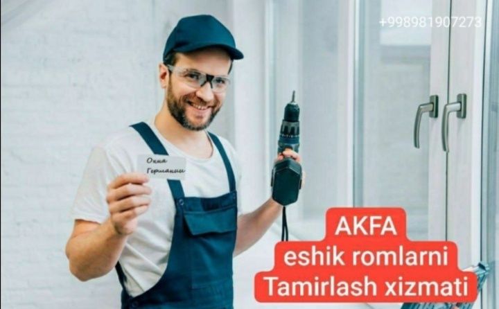 remont akfa eshik romlari