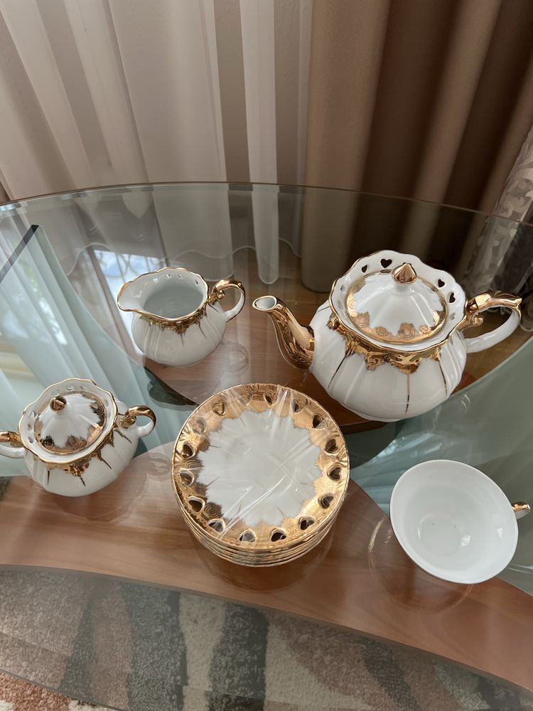 Сервиз чайный 15 предметов, новый