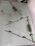 Vand set de 2 corpuri iluminat din metal, cu 3 tije, 6 surse de lumina