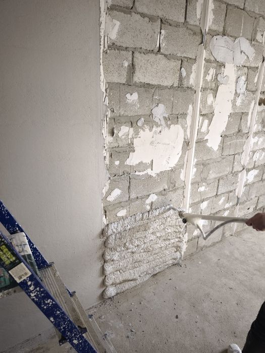 Штукатурка под маяк. Механизированная