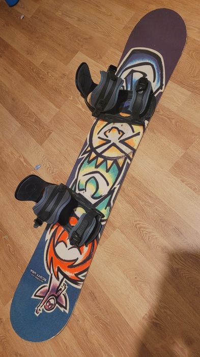 Placa snowboard 145 SCOTT cu legături Crazy Creek
