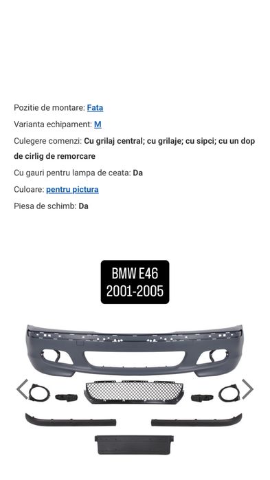 Bări M-Paket E46/E90/F30/F10