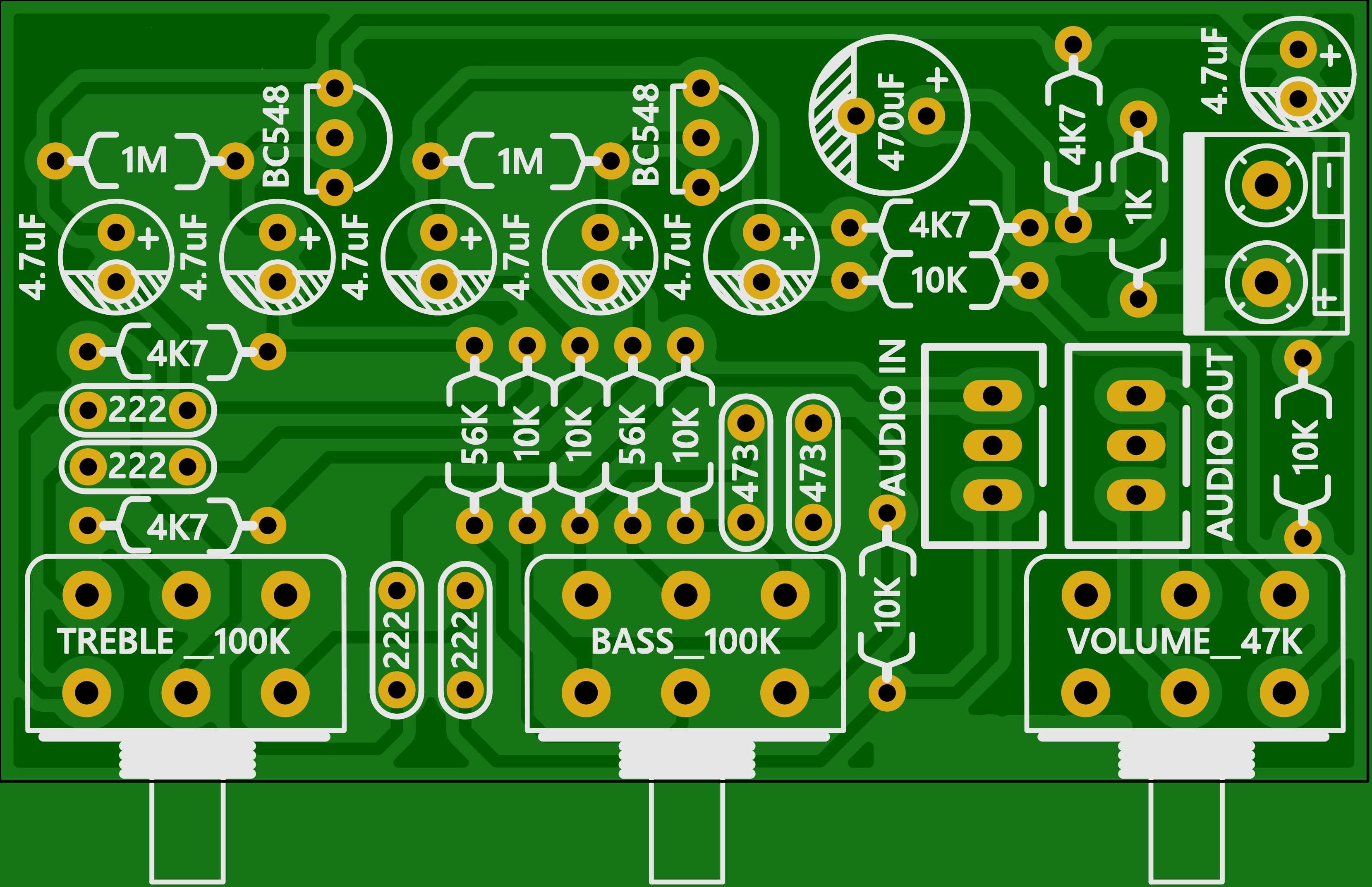 Preamplificator audio cu corector de ton BAXANDALL