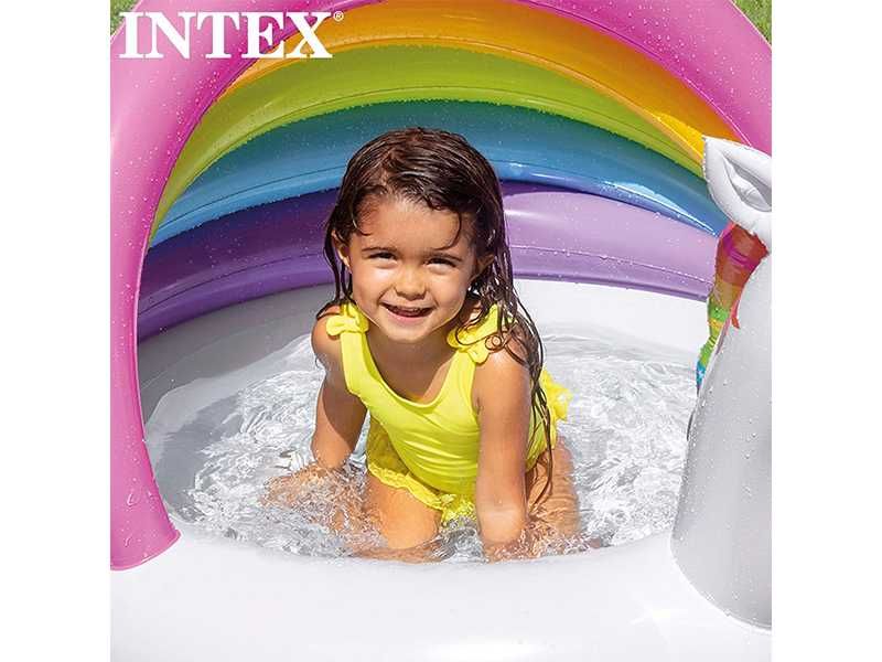 НОВИ! Детски басейн Еднорог Intex 127x102x69см