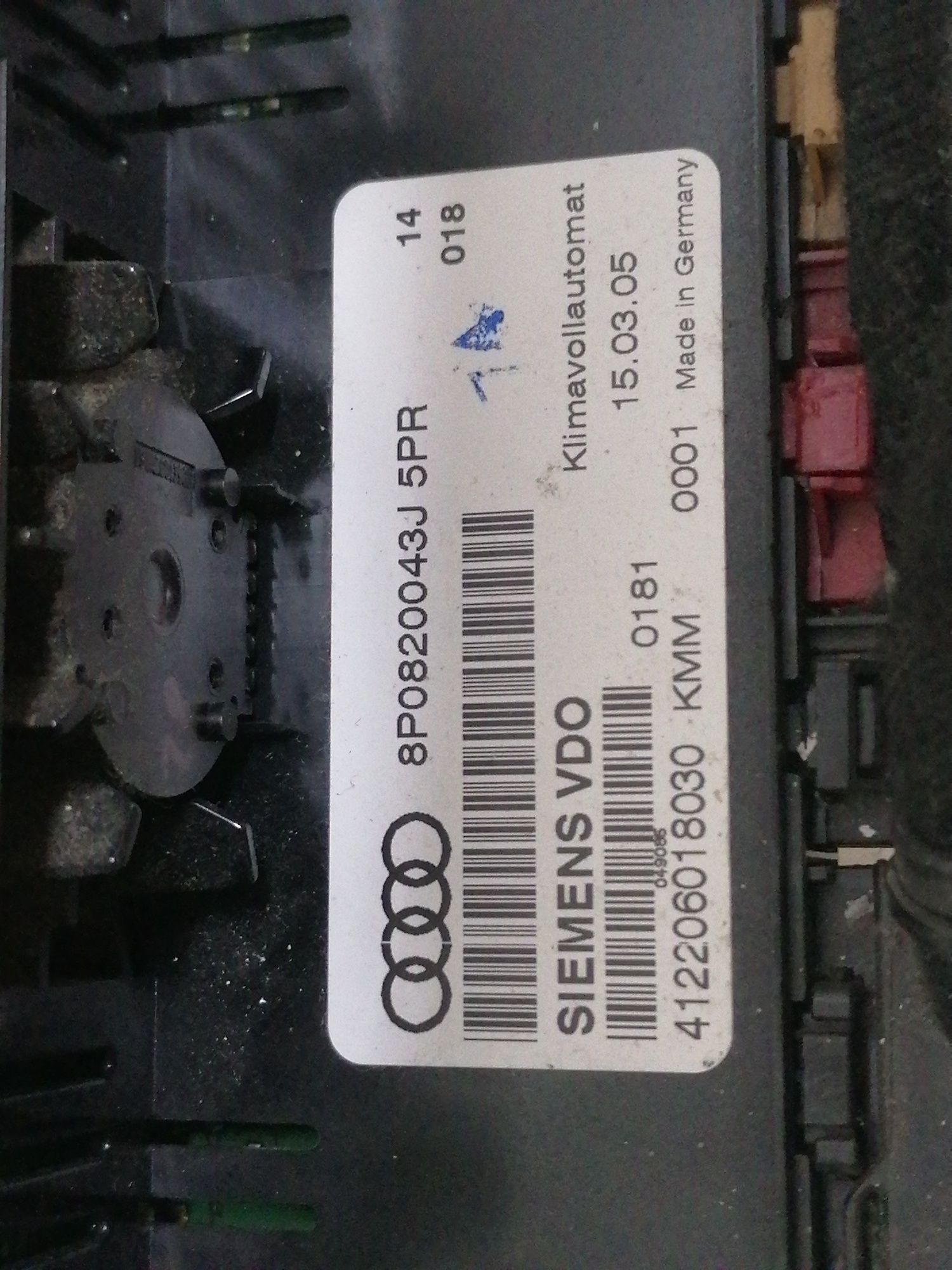 Modul clima climatronic Audi A3 8P încălzire scaune 8P0820043J